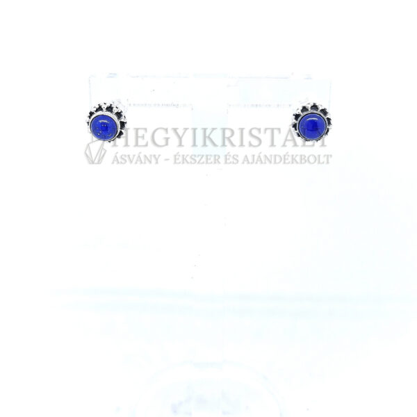 Lapis Lazuli ezüst stift fülbevaló
